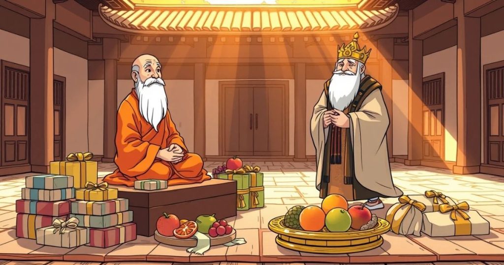 ภาพประกอบนิทานชาดกเรื่องของขวัญ