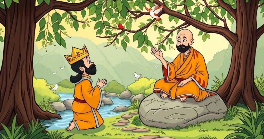 ภาพประกอบนิทานชาดกเรื่องความฝันของราชา 2