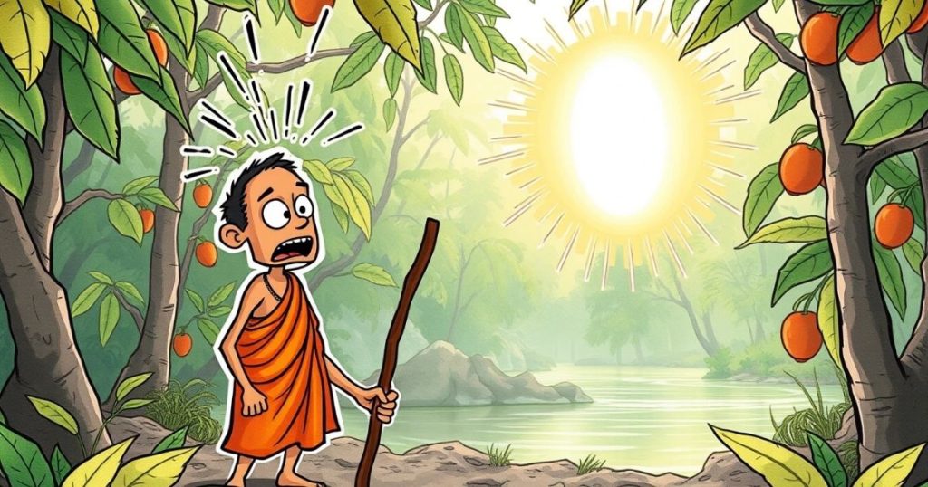 ภาพประกอบนิทานชาดกเรื่องนักพรตผู้เห็นแก่ตัว 2