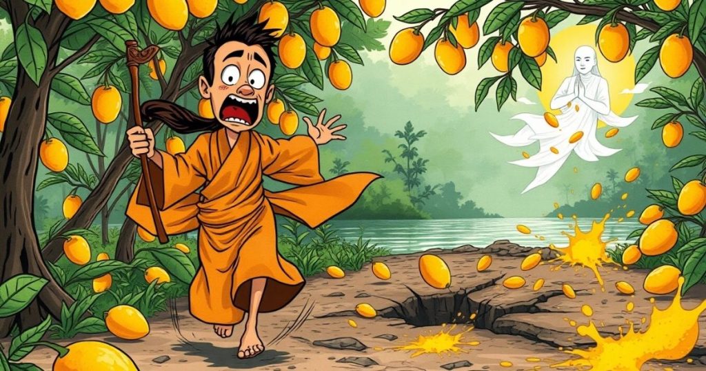ภาพประกอบนิทานชาดกเรื่องนักพรตผู้เห็นแก่ตัว 3