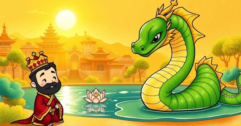 ภาพประกอบนิทานชาดกเรื่องพญานาคกับราชาสองแผ่นดิน 2