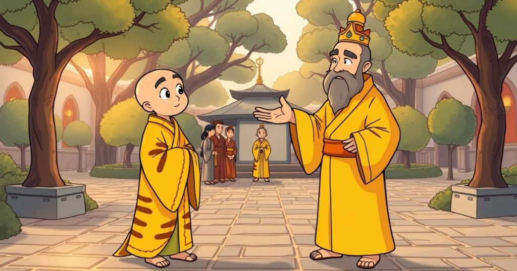 ภาพประกอบนิทานชาดกเรื่องพระราชากับลูกศิษย์