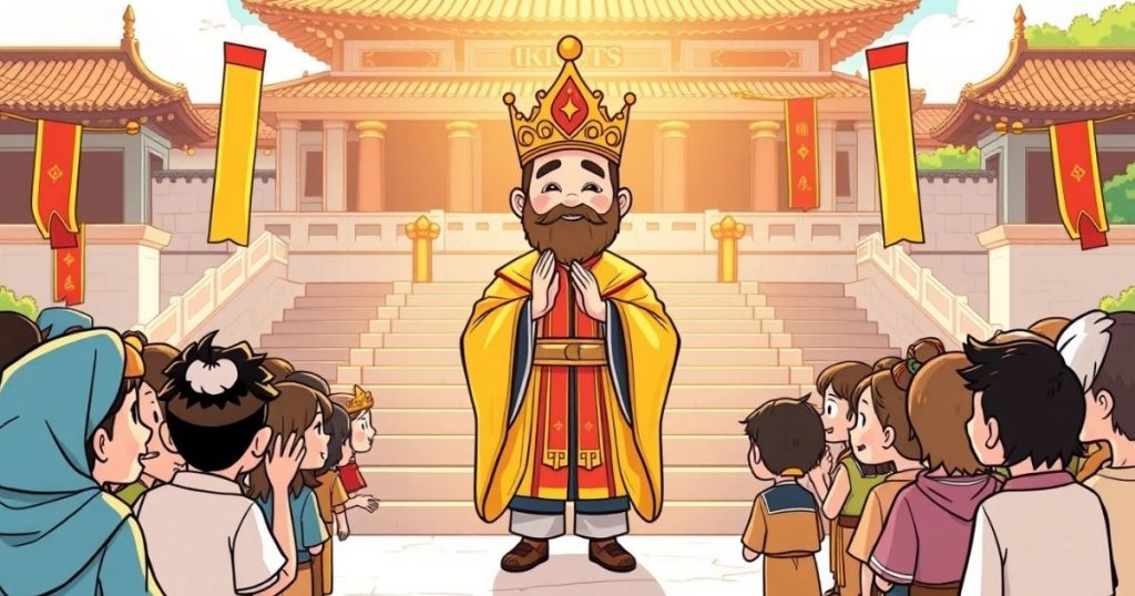 ภาพประกอบนิทานชาดกเรื่องพระราชาผู้เปลี่ยนวิถีทางตนเอง 3