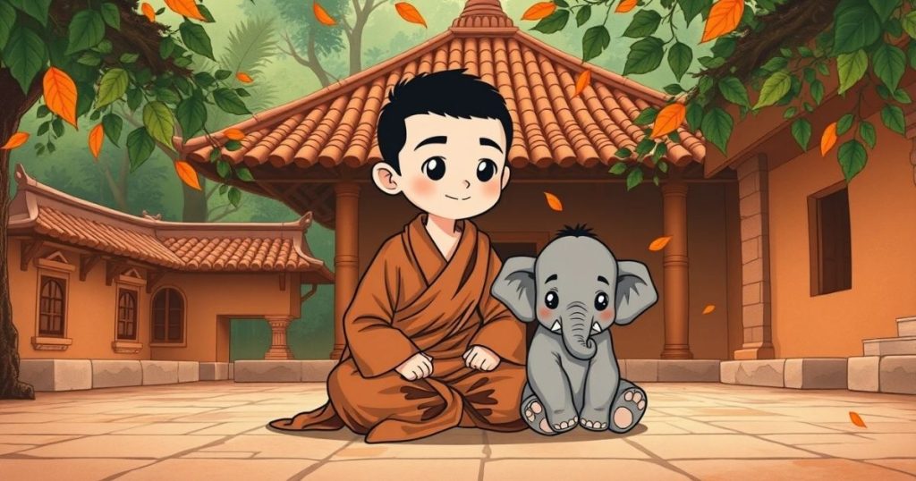 ภาพประกอบนิทานชาดกเรื่องช้างป่า
