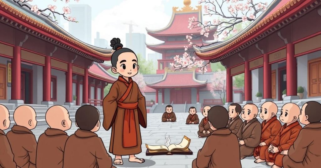 ภาพประกอบนิทานเซนเรื่องคำแนะนำของแม่
