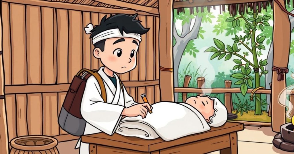 ภาพประกอบนิทานเซนเรื่องตระหนี่ในการสอน