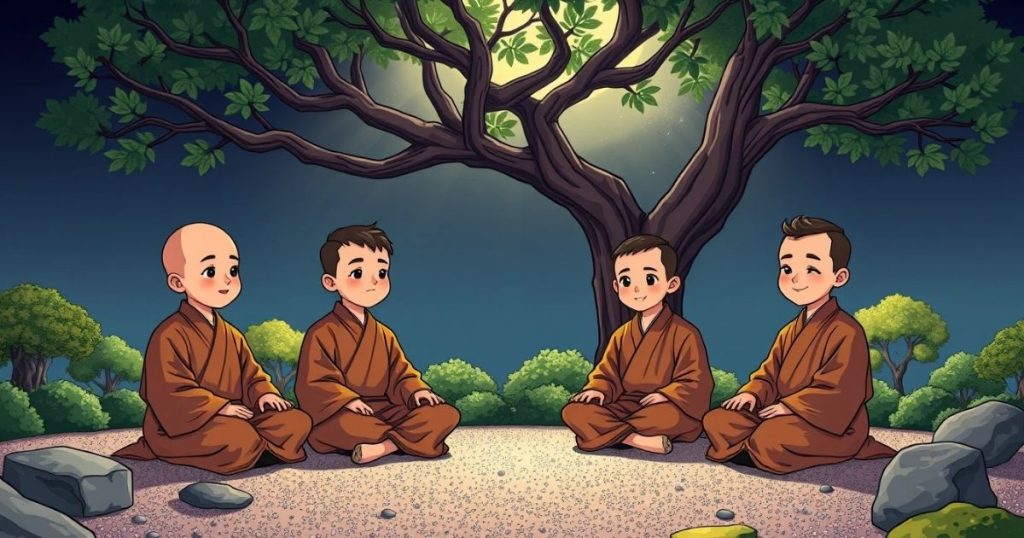 ภาพประกอบนิทานเซนเรื่องเรียนรู้ที่จะเงียบ 2