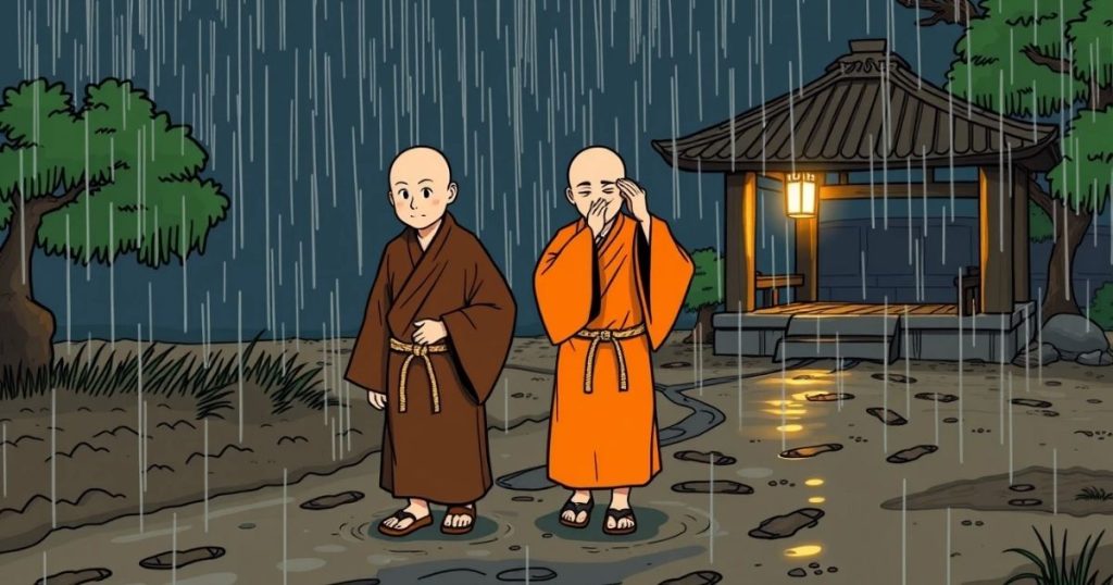 ภาพประกอบนิทานเซนเรื่องถนนเปื้อนโคลน 2