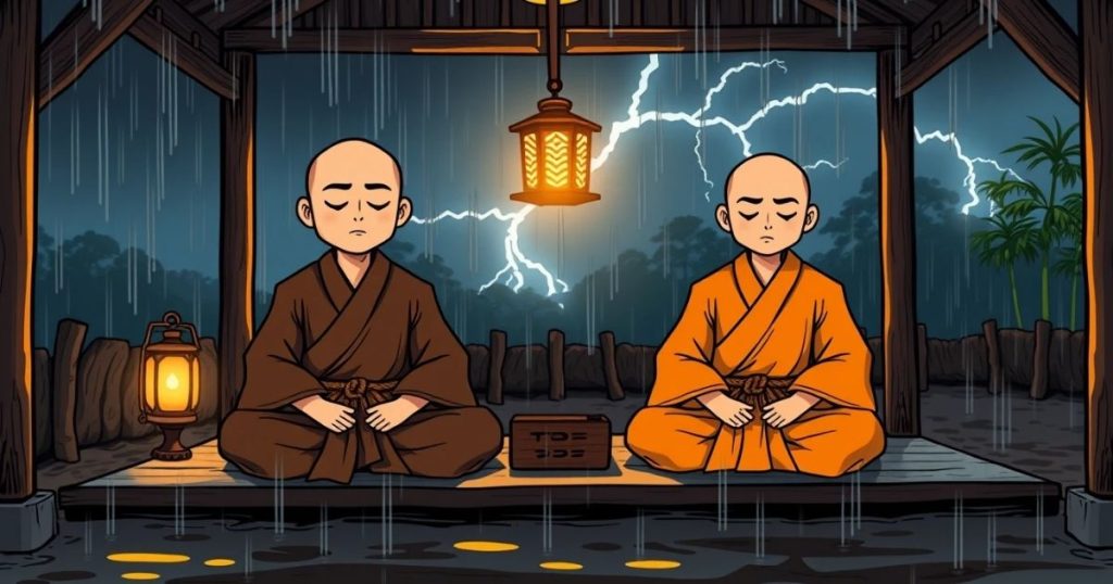 ภาพประกอบนิทานเซนเรื่องถนนเปื้อนโคลน 3