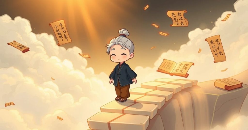 ภาพประกอบนิทานเต้าเต๋อจิงเรื่องการมีอยู่ของเต๋า 3
