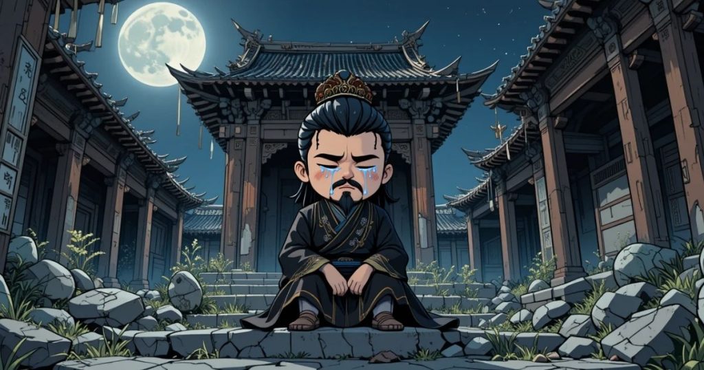 ภาพประกอบนิทานเต้าเต๋อจิงเรื่องความเต็มอิ่มและความหลงตนขัดต่อหลักเต๋า 3
