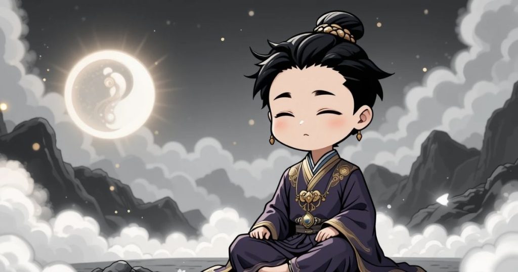 ภาพประกอบนิทานเต้าเต๋อจิงเรื่องหวนคืนสู่อิทธิพลอันบริสุทธิ์ 2