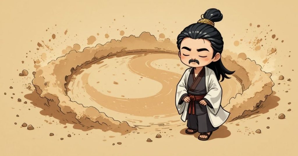 ภาพประกอบนิทานเต้าเต๋อจิงเรื่องการใช้ความอ่อนโยนของหลักเต๋า 2