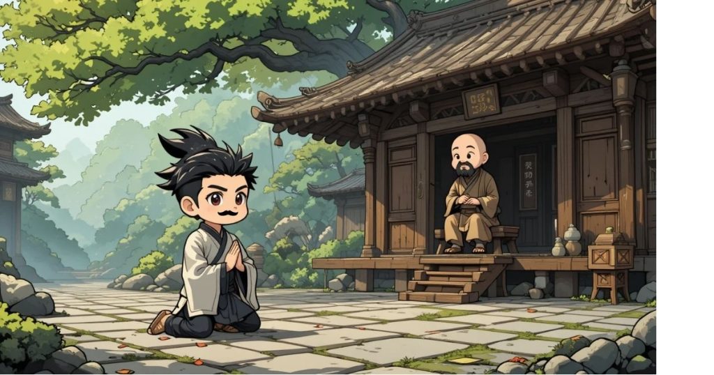 ภาพประกอบนิทานเต้าเต๋อจิงเรื่องมองไกลโดยไม่ออกเดิน