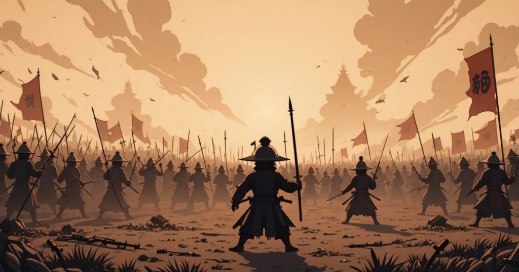 ภาพประกอบนิทานเต้าเต๋อจิงเรื่องสงบศึก 2