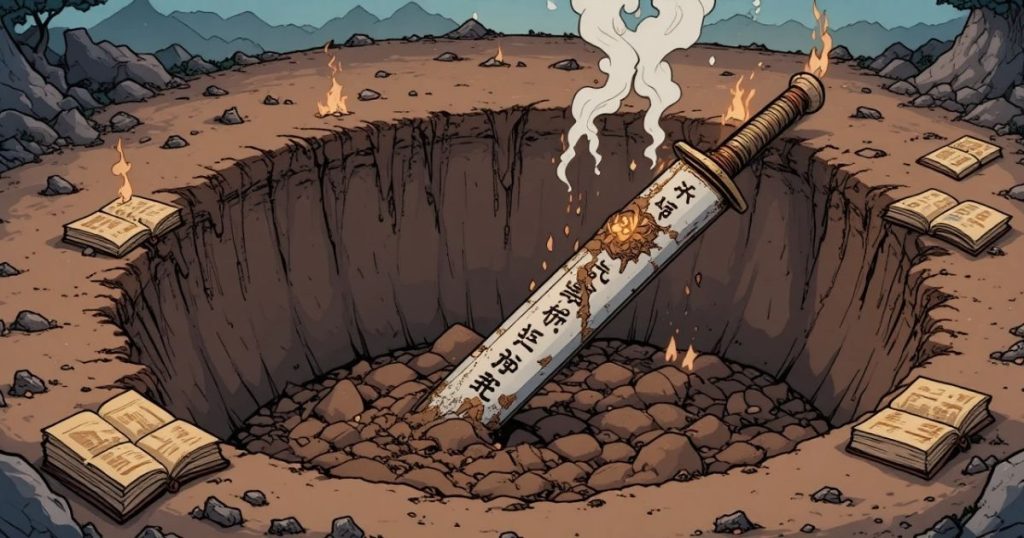 ภาพประกอบนิทานเต้าเต๋อจิงเรื่องการยับยั้งความหลงผิดของผู้คน 3