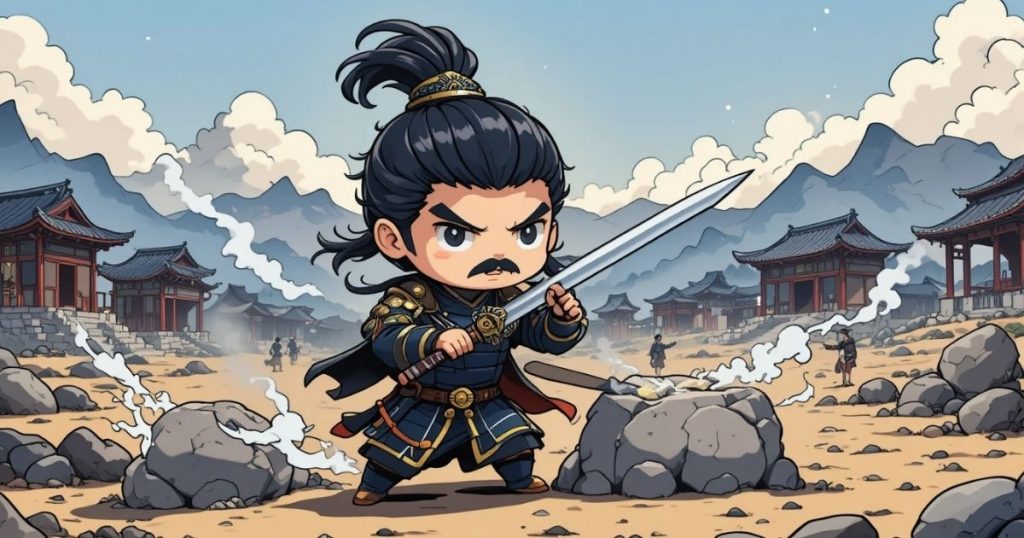 ภาพประกอบนิทานเต้าเต๋อจิงเรื่องคำเตือนเรื่องการพึ่งพาความแข็งแกร่ง