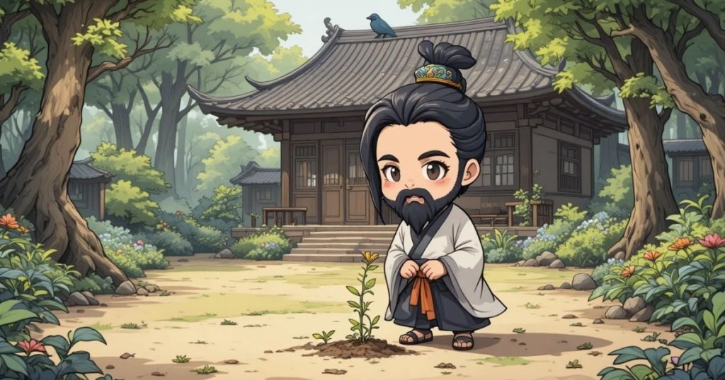 ภาพประกอบนิทานเต้าเต๋อจิงเรื่องสิ่งเล็กสิ่งน้อย