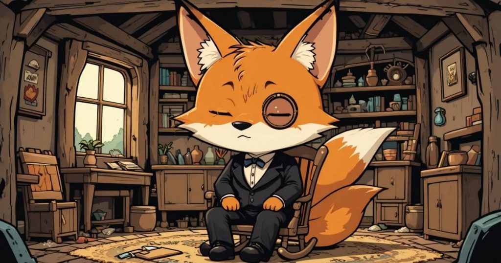 ภาพประกอบนิทานกริมม์เรื่องงานแต่งงานของมิสซิสฟ็อกซ์