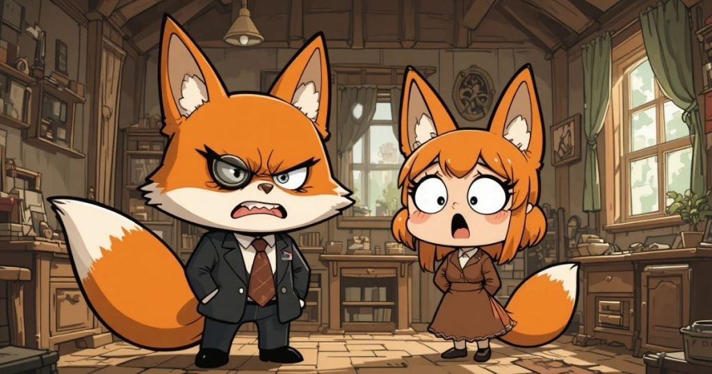 ภาพประกอบนิทานกริมม์เรื่องงานแต่งงานของมิสซิสฟ็อกซ์ 3