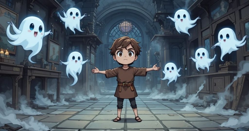 ภาพประกอบนิทานกริมม์เรื่องชายหนุ่มผู้ไปเรียนรู้ความกลัว 2