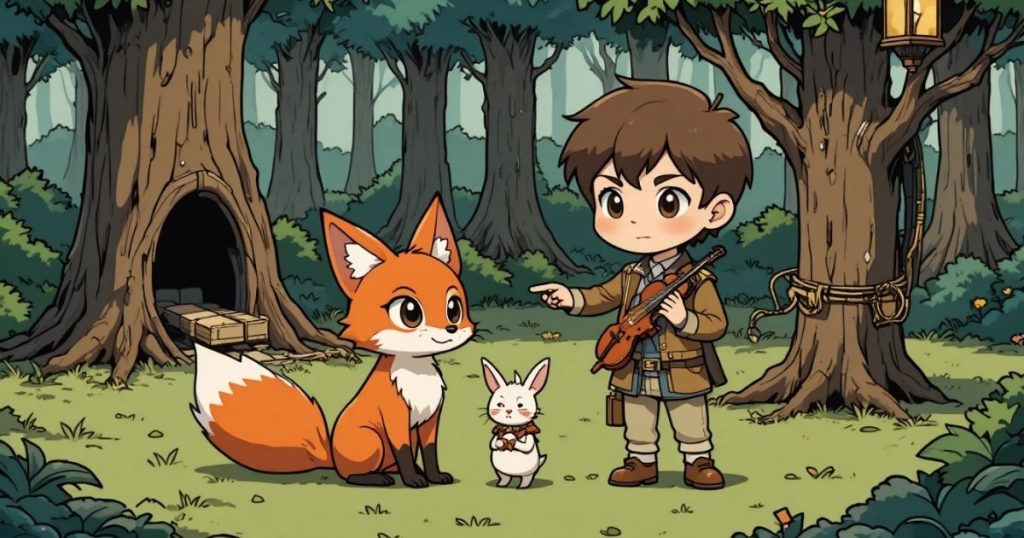 ภาพประกอบนิทานกริมม์เรื่องนักดนตรีผู้วิเศษ 2