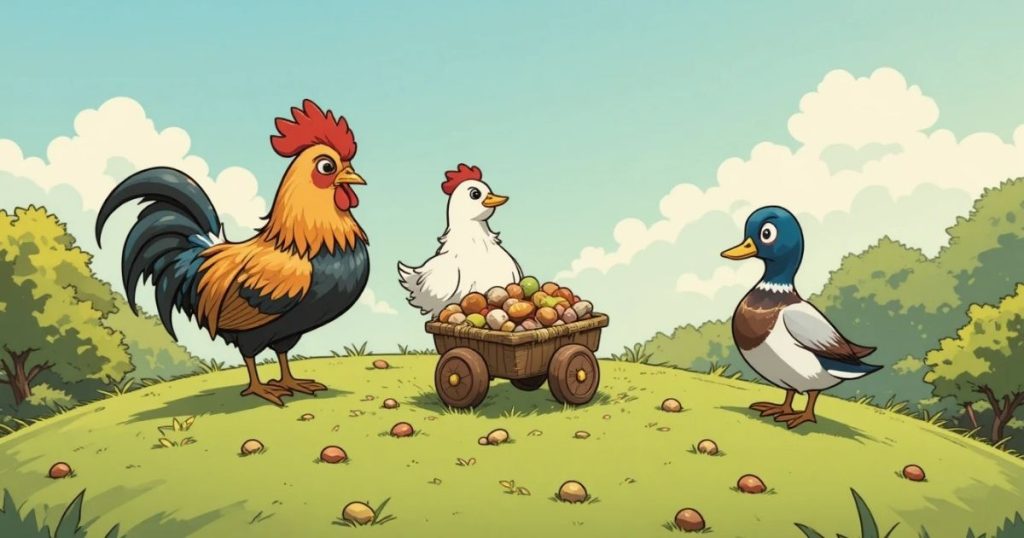 ภาพประกอบนิทานกริมม์เรื่องฝูงพวกเร่ร่อน