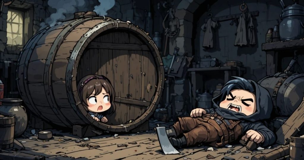 ภาพประกอบนิทานกริมม์เรื่องเจ้าบ่าวโจร 2