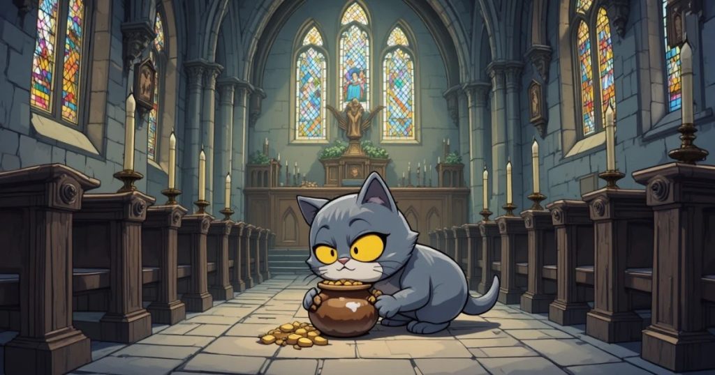 ภาพประกอบนิทานกริมม์เรื่องแมวกับหนูผู้เป็นหุ้นส่วน 2