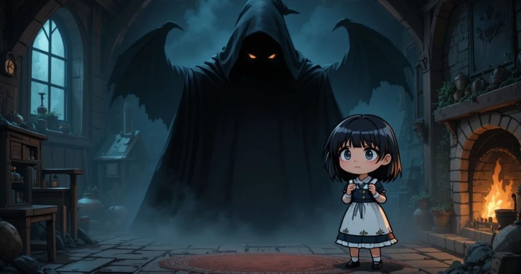 ภาพประกอบนิทานกริมม์เรื่องแม่มดฟราว์ทรูเดอ