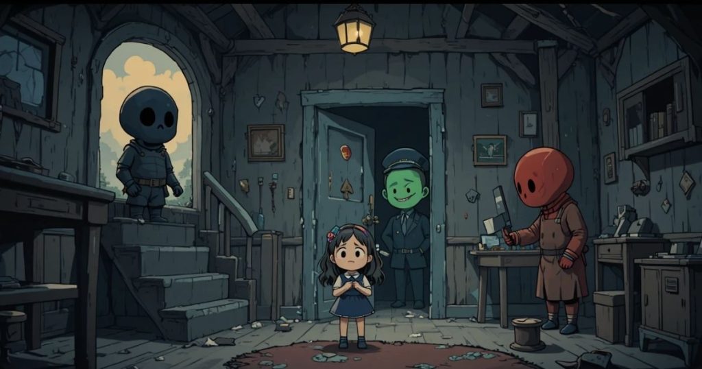 ภาพประกอบนิทานกริมม์เรื่องแม่มดฟราว์ทรูเดอ 2