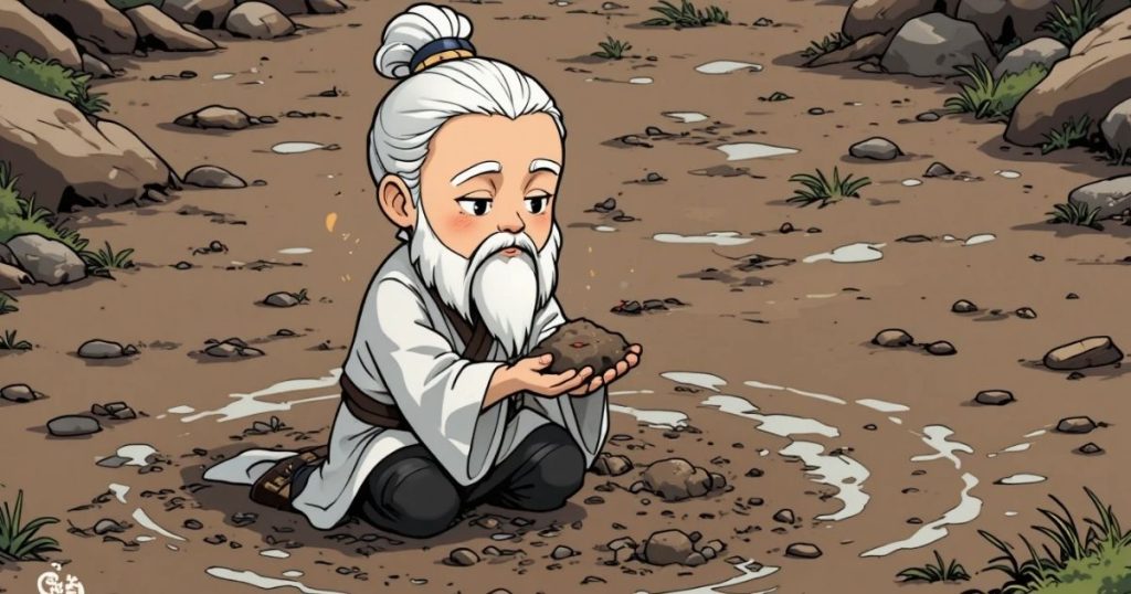 ภาพประกอบนิทานเต้าเต๋อจิงเรื่องการปรากฏแห่งความเรียบง่าย