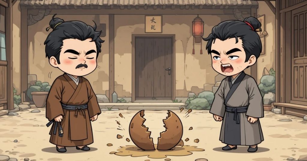 ภาพประกอบนิทานเต้าเต๋อจิงเรื่องการยึดมั่นในพันธะและคำสัญญา 2