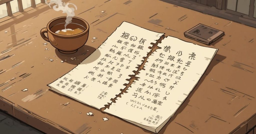 ภาพประกอบนิทานเต้าเต๋อจิงเรื่องการยึดมั่นในพันธะและคำสัญญา 3