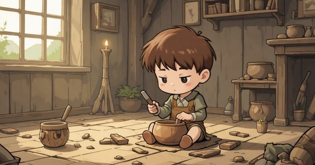 ภาพประกอบนิทานกริมม์เรื่องชายชราและหลานชายของเขา 2