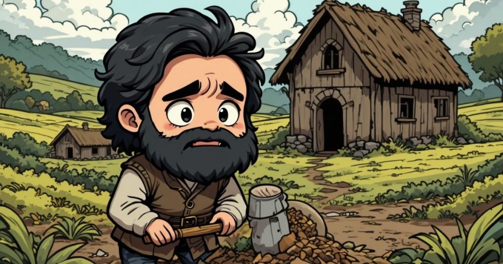 ภาพประกอบนิทานกริมม์เรื่องชาวนาตัวจ้อย