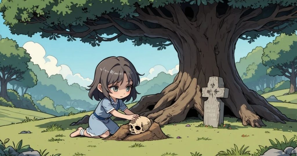 ภาพประกอบนิทานกริมม์เรื่องต้นอัลมอนด์ 2