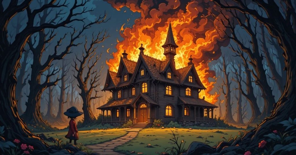 ภาพประกอบนิทานกริมม์เรื่องนกของฟิตเชอร์ 4