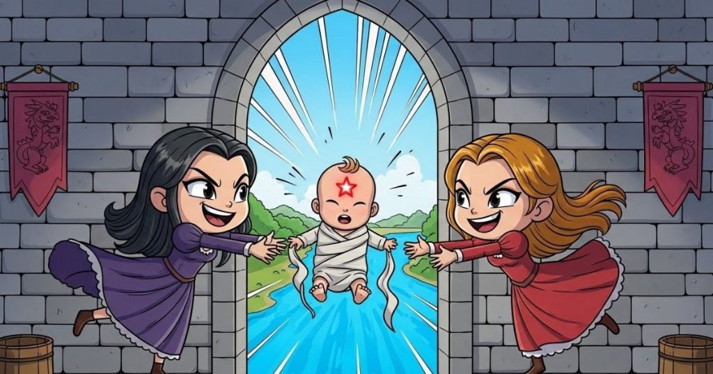 ภาพประกอบนิทานกริมม์เรื่องนกน้อยทั้งสาม 2