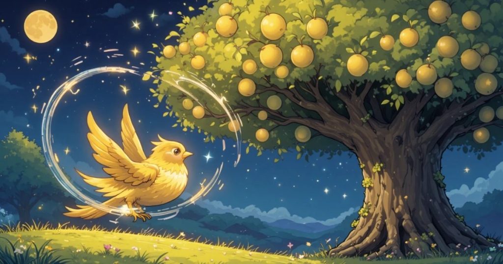 ภาพประกอบนิทานกริมม์เรื่องนกสีทอง