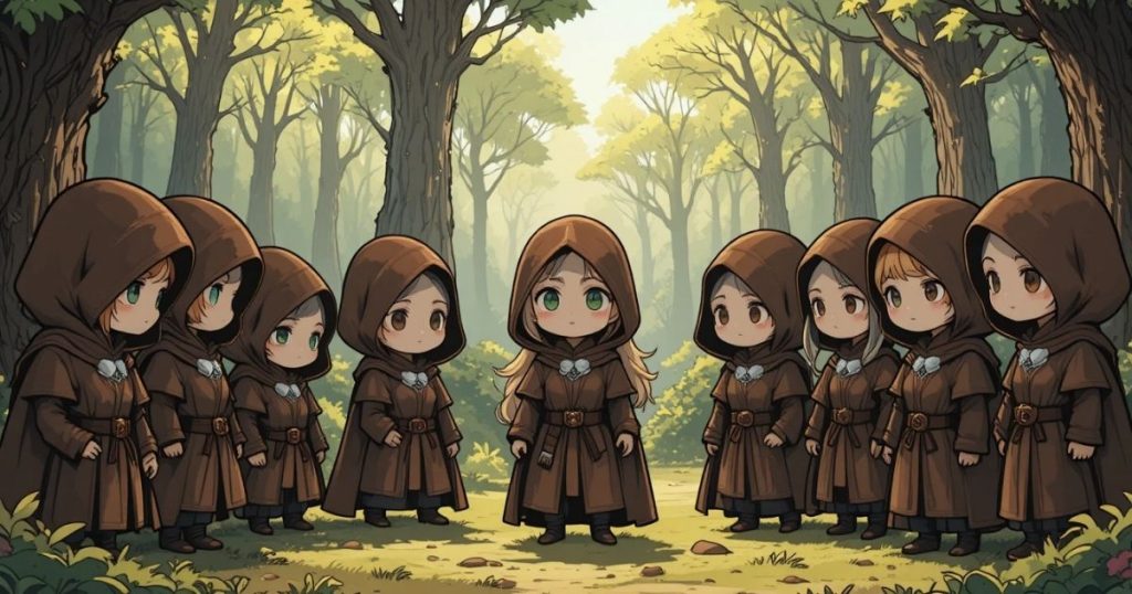 ภาพประกอบนิทานกริมม์เรื่องนายพรานทั้งสิบสอง 2