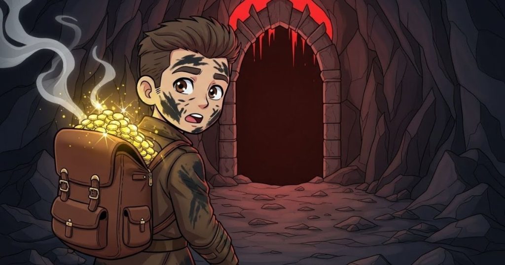 ภาพประกอบนิทานกริมม์เรื่องน้องชายเขม่าควันของปีศาจ 3