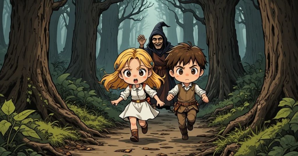 ภาพประกอบนิทานกริมม์เรื่องฟุนเดอโฟเกล (นกเก็บมาเลี้ยง) 2