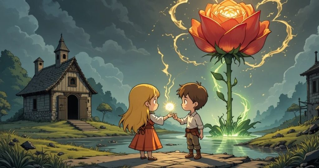 ภาพประกอบนิทานกริมม์เรื่องฟุนเดอโฟเกล (นกเก็บมาเลี้ยง) 3