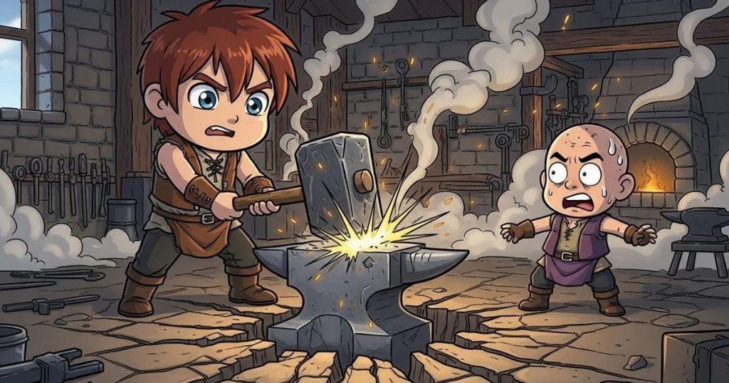 ภาพประกอบนิทานกริมม์เรื่องยักษ์หนุ่ม 3