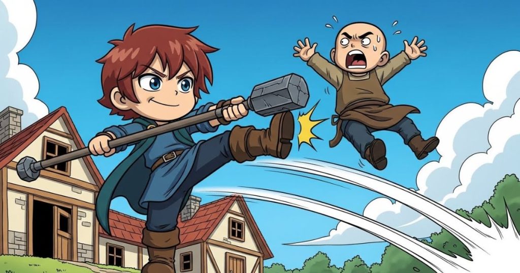 ภาพประกอบนิทานกริมม์เรื่องยักษ์หนุ่ม 5