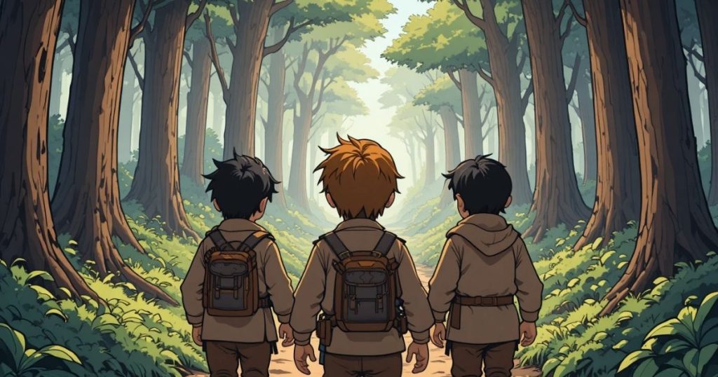 ภาพประกอบนิทานกริมม์เรื่องย่าม หมวก และแตรวิเศษ 2