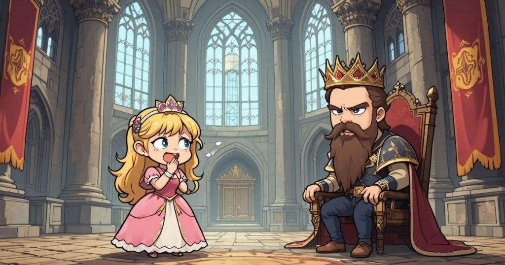 ภาพประกอบนิทานกริมม์เรื่องราชาเคราเหยี่ยว