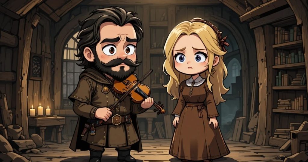 ภาพประกอบนิทานกริมม์เรื่องราชาเคราเหยี่ยว 2