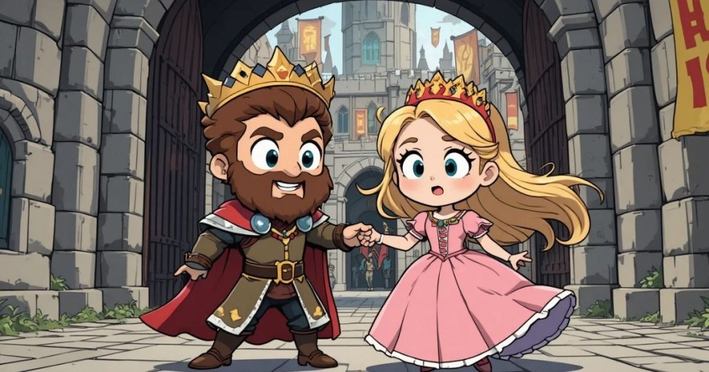 ภาพประกอบนิทานกริมม์เรื่องราชาเคราเหยี่ยว 3